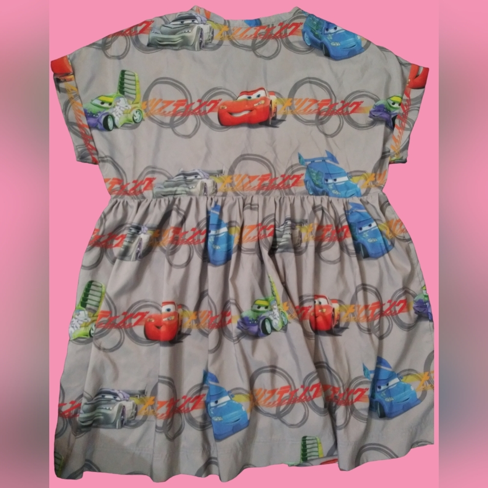 Grey Lightening Mcqueen dress (size XL-2X) - Picture 3 of 6